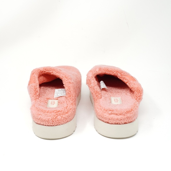 Ugg Women's Fuzz Sugar Terry Backless Platform Slip On Slippers Shoes Pink 7 - Picture 3 of 4